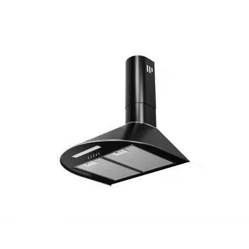 Sieninis gaubtas MAAN Mix 3, juodas, 500×480 mm, aliumininis riebalų filtras, 310 m³/h, 3 greičiai, 55 dB