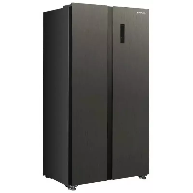 Šaldytuvas šaldiklis šonas prie šono MPM MPM-563-SBS-14/N — 532 L bendras, 347 L šaldytuvas, 185 L šaldiklis, nerūdijantis plienas