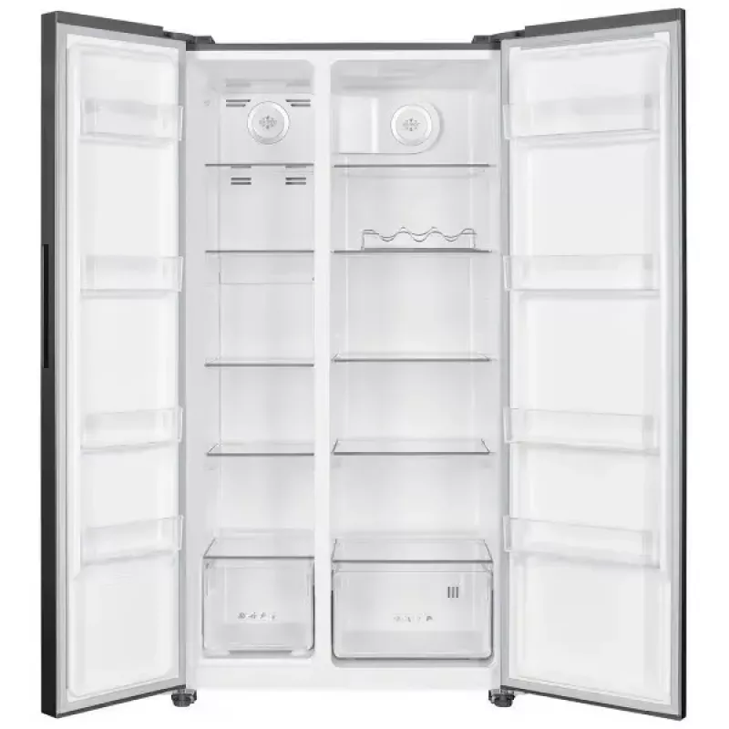 Šaldytuvas šaldiklis šonas prie šono MPM MPM-563-SBS-14/N — 532 L bendras, 347 L šaldytuvas, 185 L šaldiklis, nerūdijantis plienas