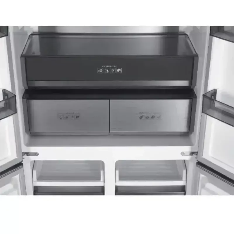 Laisvai pastatomas šaldytuvas MPM MPM-503-SSI-11, 505 l, šaldiklio durys atsidaro į abi puses, energijos klasė E