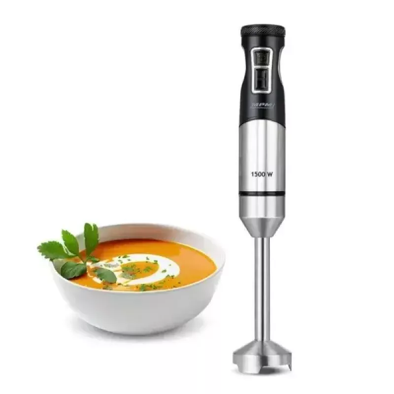Panardintuvas MPM MBL-33M, 1500 W, 9 greičių, turbo, nerūdijančio plieno peiliai, pakabinamas laikiklis, 220–240 V