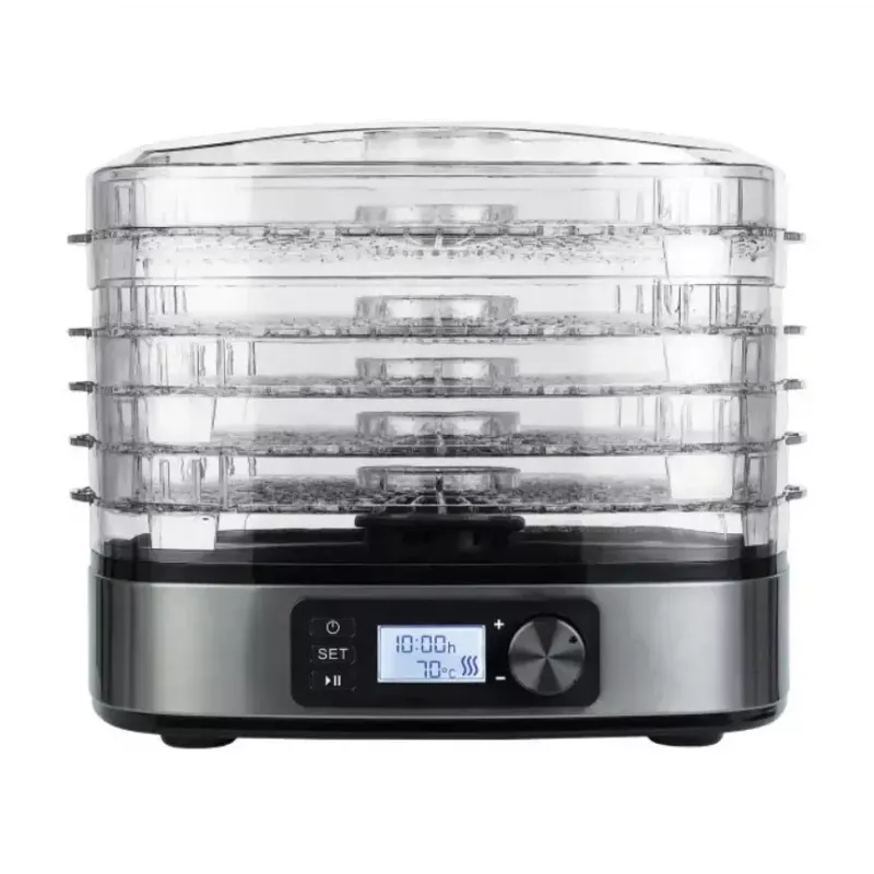 Džiovintuvas MPM MSG-12, 6 padėklų, 380 W, 35–75 °C, 0,5–36 h laikmatis, nerūdijančio plieno korpusas