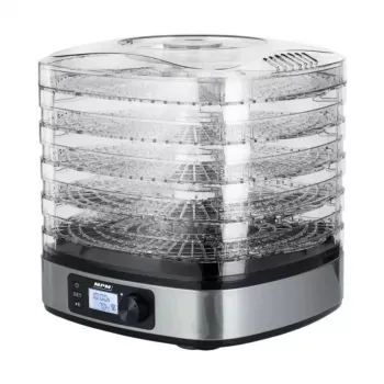 Džiovintuvas MPM MSG-12, 6 padėklų, 380 W, 35–75 °C, 0,5–36 h laikmatis, nerūdijančio plieno korpusas