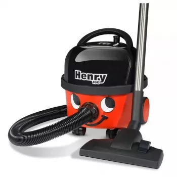 Dulkių siurblys statinis NUMATIC Henry Compact HVR160 — 6 L dulkių maišas, 620 W, sausas valymas, nerūdijančio plieno vamzdis, 10 m laidas