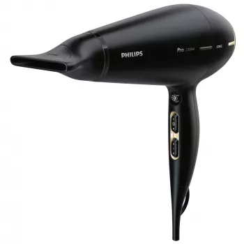 Philips Prestige Pro HPS920/00 Plaukų džiovintuvas, AC, juodas, auksinis, pakabinimo kilpa, 3 m, 2300 W, 220–240 V