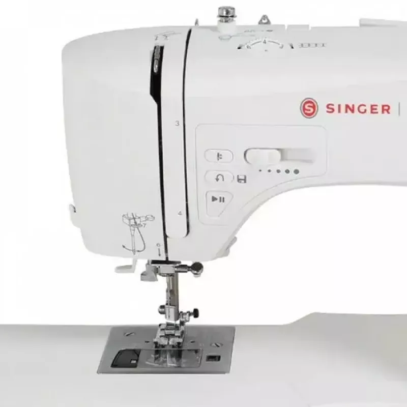 SINGER 7640 elektrinė siuvimo mašina, balta, 200 siūlių programų