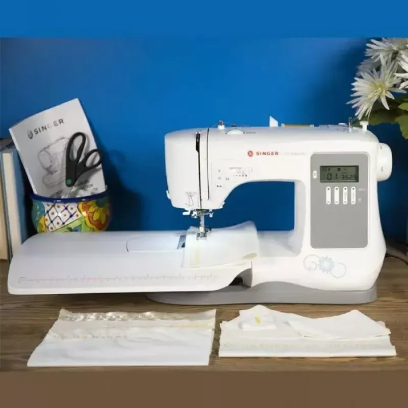 SINGER 7640 elektrinė siuvimo mašina, balta, 200 siūlių programų