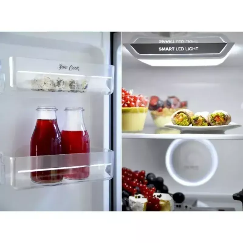 Šaldytuvas-šaldiklis sam cook Multi Door 472 L, juodos spalvos, energijos klasė E