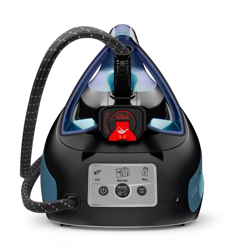 Garų lygintuvas Tefal Express Vision SV8151, 2800 W, 1,8 l, Durilium AirGlide Autoclean padas, mėlyna, juoda
