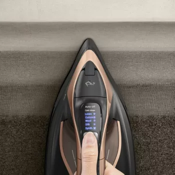 Tefal Ultimate Power Pro FV9E50 sausas ir garinis lygintuvas Durilium AirGlide Autoclean padas 3200 W juoda, vario spalva
