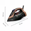 Tefal Ultimate Power Pro FV9E50 sausas ir garinis lygintuvas Durilium AirGlide Autoclean padas 3200 W juoda, vario spalva