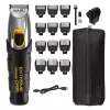 Plaukų kirpimo mašinėlė Wahl Extreme Grip AC/Baterija, belaidė, Li‑Ion, 240 min veikimo laikas, 12 ilgio pakopų, nerūdijančio plieno peilis, pjovimo plotis 3 cm, juoda