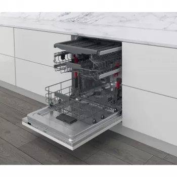 Indaplovė visiškai įmontuojama Whirlpool WI 7020 PF 14 komplektų sidabrinė