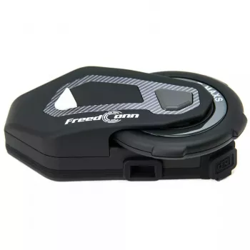 Šalmo ausinės FreedConn T-MAX S V4 PRO SINGLE – Bluetooth 5.1, intercomas iki 1000 m, FM radijas, 11 h pokalbių laiko, LiPo 500 mAh