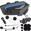 Motociklininkų interkomo ausinės FreedConn FX juodos – Bluetooth 5.0, IP67, atstumas 2000 m, 30 h pokalbio laiko