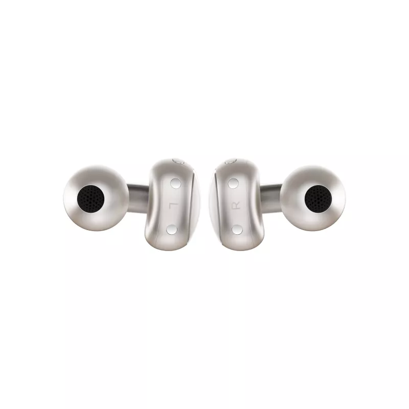 Ausinės Motorola Moto Buds Loop belaidės ausų segtuvai, dvipusės, Dolby Atmos, Bluetooth 5.0, ANC, 8 h grojimas, įkrovimo dėklas 520 mAh, smėlio spalvos