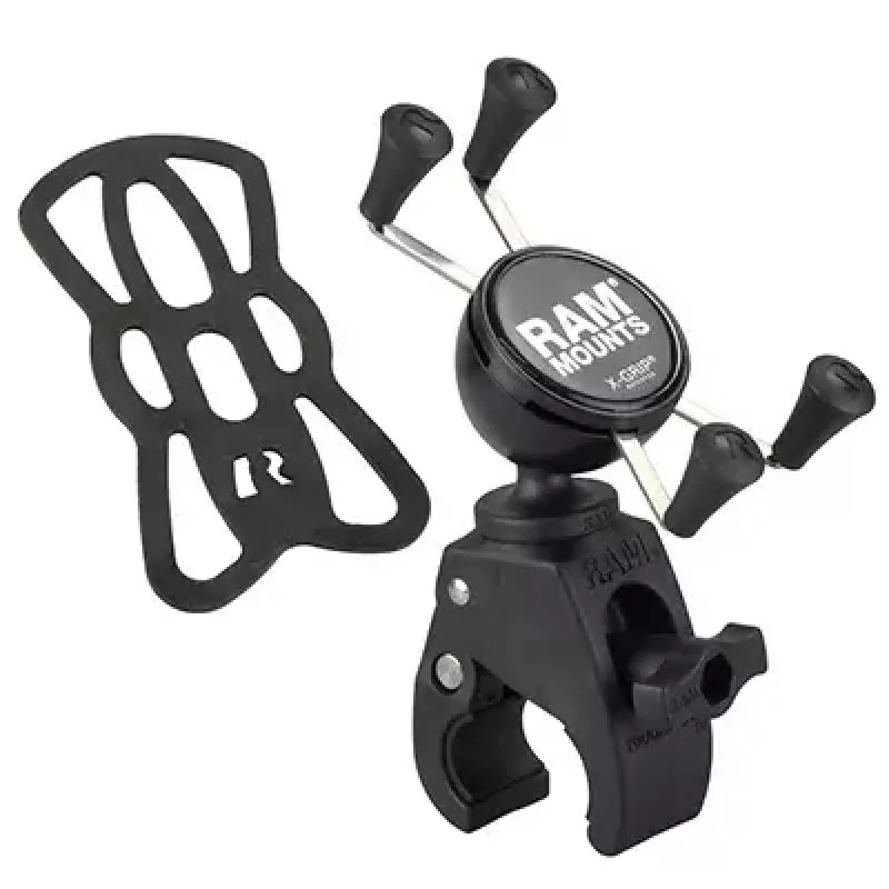 Telefono laikiklis RAM Mounts X-Grip su žemo profilio Tough-Claw pagrindu
