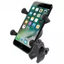 Telefono laikiklis RAM Mounts X-Grip su žemo profilio Tough-Claw pagrindu