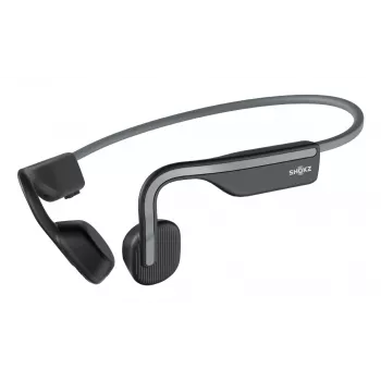 SHOKZ OpenMove belaidės ausinės kaklo juosta sportui Bluetooth pilka