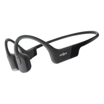 SHOKZ OpenRun belaidės ausinės su kaklo juosta, sportinės, Bluetooth, juodos