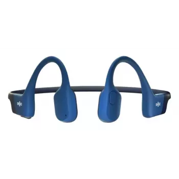 Belaidės sportinės ausinės su kaklo juosta Shokz OpenRun – kaulinis laidumas, Bluetooth, 20–20000 Hz, 33 m, mėlyna