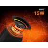 Nešiojamas stereo garsiakalbis TRACER XtremeBeat TWS — 15 W, IPX6, Bluetooth 5.3, 6 h, AUX/USB, mikrofonas