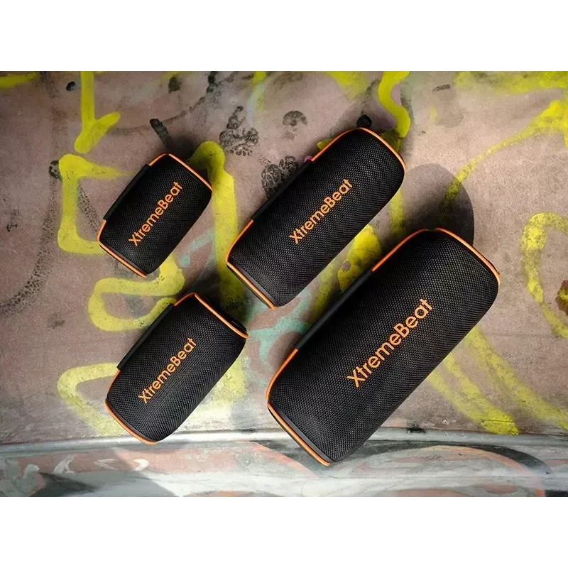 Nešiojamas stereo garsiakalbis TRACER XtremeBeat TWS — 15 W, IPX6, Bluetooth 5.3, 6 h, AUX/USB, mikrofonas