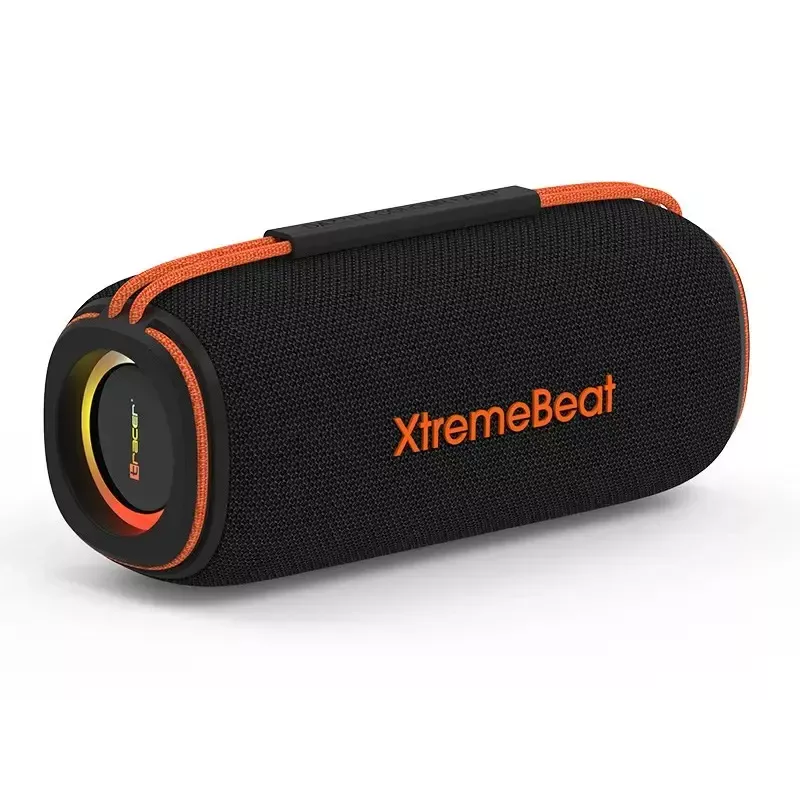 Nešiojamas stereo garsiakalbis TRACER XtraVox XL TWS BT RGB — 25W RMS, IPX6, Bluetooth 5.3, AUX, USB-A