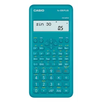 CASIO Fx-220plus-2 Mėlynas mokslinis skaičiuotuvas su 12 skaitmenų ekranu