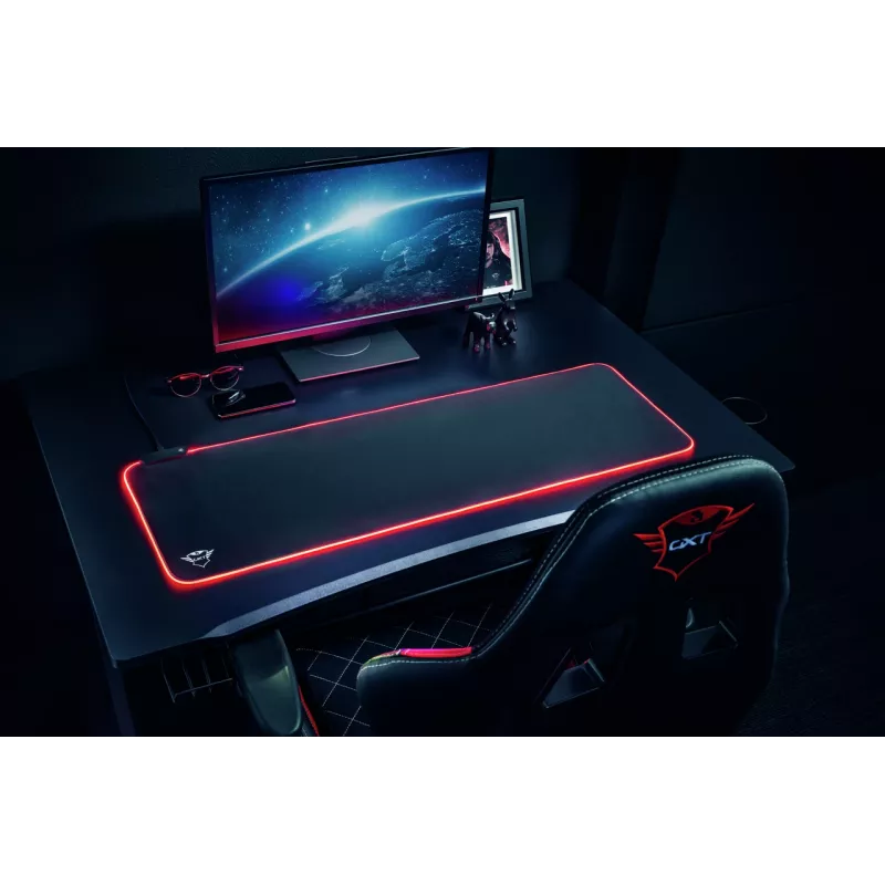 Trust GXT 764 Glide-Flex XXL Gaming pelėdos kilimėlis juodas