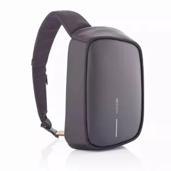 Antivagis kuprinė XDDESIGN Bobby Sling – juoda, vandeniui atspari, RFID kišenės, planšetinio kompiuterio skyrius, 4 L, 530 g
