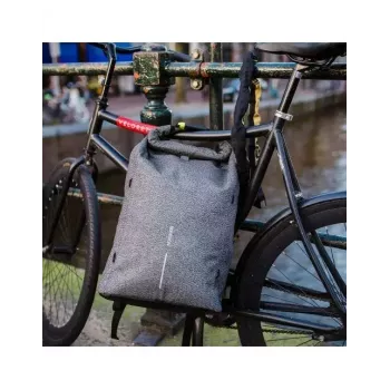 Kasdienė kuprinė XDDESIGN Urban Grey Fabric – 27 L, vandeniui atspari, 15,6 col. nešiojamojo kompiuterio skyrius, TSA spyna