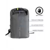 Kasdienė kuprinė XDDESIGN Urban Grey Fabric – 27 L, vandeniui atspari, 15,6 col. nešiojamojo kompiuterio skyrius, TSA spyna