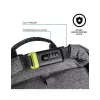 Kasdienė kuprinė XDDESIGN Urban Grey Fabric – 27 L, vandeniui atspari, 15,6 col. nešiojamojo kompiuterio skyrius, TSA spyna