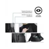 Kasdienė kuprinė XDDESIGN Urban Grey Fabric – 27 L, vandeniui atspari, 15,6 col. nešiojamojo kompiuterio skyrius, TSA spyna