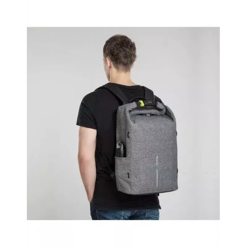Kasdienė kuprinė XDDESIGN Urban Grey Fabric – 27 L, vandeniui atspari, 15,6 col. nešiojamojo kompiuterio skyrius, TSA spyna