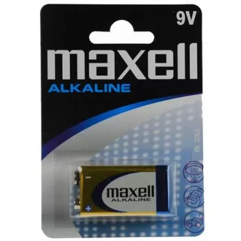 Šarminė vienkartinė baterija 9V MAXELL, 1,5 V, prizminė, 1 vnt., lizdinė pakuotė