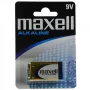 Šarminė vienkartinė baterija 9V MAXELL, 1,5 V, prizminė, 1 vnt., lizdinė pakuotė
