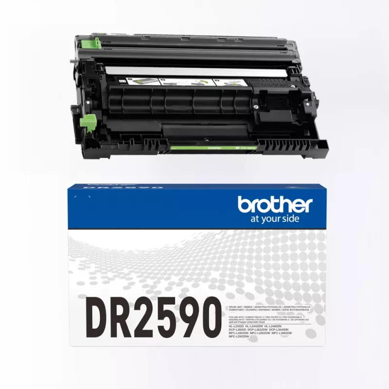 Drumo įrenginys Brother DR-2590 originalus juodas lazeriniams spausdintuvams, 15 000 puslapių išeiga, 1 vnt.