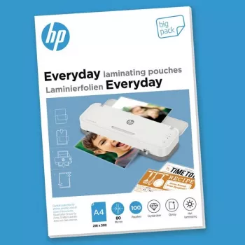 Laminavimo maišeliai HP 9154, A4 formatas, 80 µm storis, pakuotėje 100 vnt.