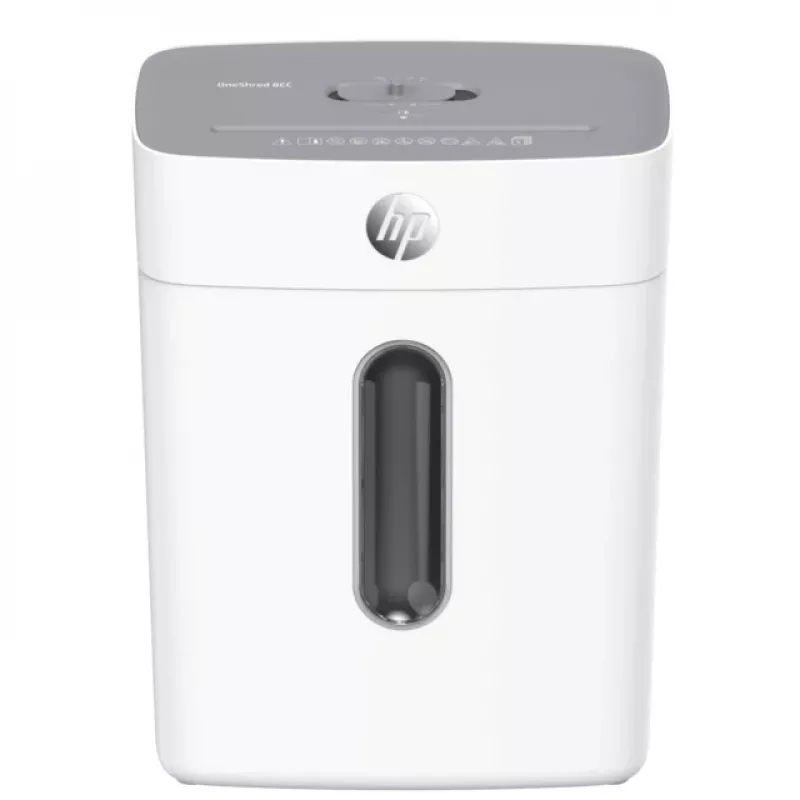 Popieriaus smulkintuvas HP OneShred 8CC, smulkinimas dalelėmis, 68 dB, 22 cm, baltas