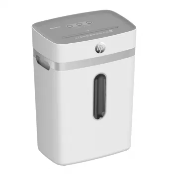 Popieriaus smulkintuvas HP OneShred 12CC, kryžminis pjovimas, P-4, 12 lapų, 22 cm plotis, 23 L krepšelis, 4×35 mm, 65 dB, Baltas