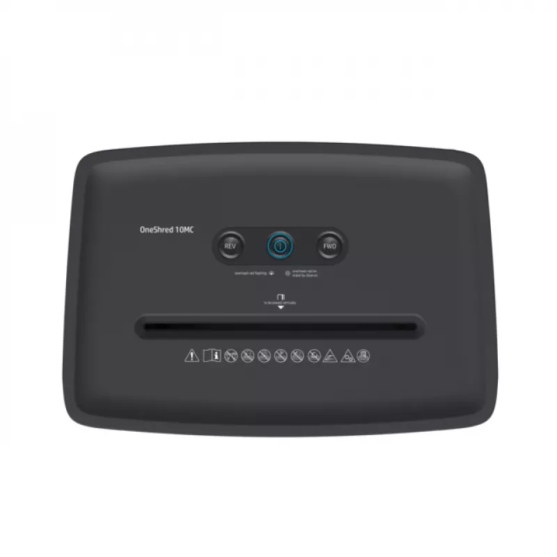 Popieriaus smulkintuvas HP OneShred 10MC, mikro pjūvis, 22 cm, 65 dB, baltas