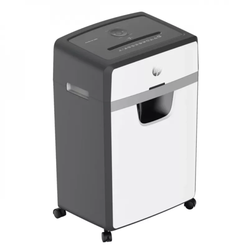 HP OneShred 24CC popieriaus smulkintuvas, dalelių pjovimas, 65 dB, 22 cm, baltas, juodas