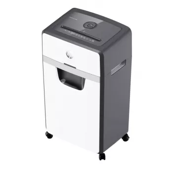 HP OneShred 16MC (HP 2808) mikro pjūvio popieriaus smulkintuvas, 65 dB, 22 cm, baltas, juodas