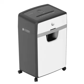 HP OneShred 16MC (HP 2808) mikro pjūvio popieriaus smulkintuvas, 65 dB, 22 cm, baltas, juodas