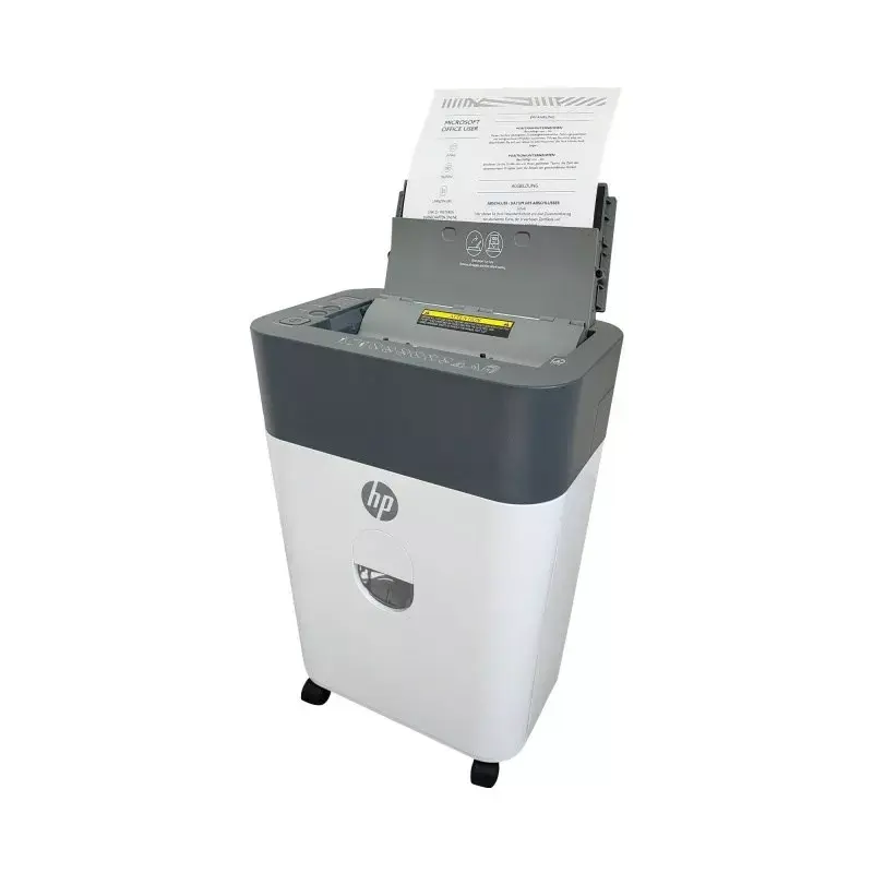 HP OneShred Auto 100CC popieriaus smulkintuvas, kryžminis pjovimas, 68 dB, 22 cm, baltas