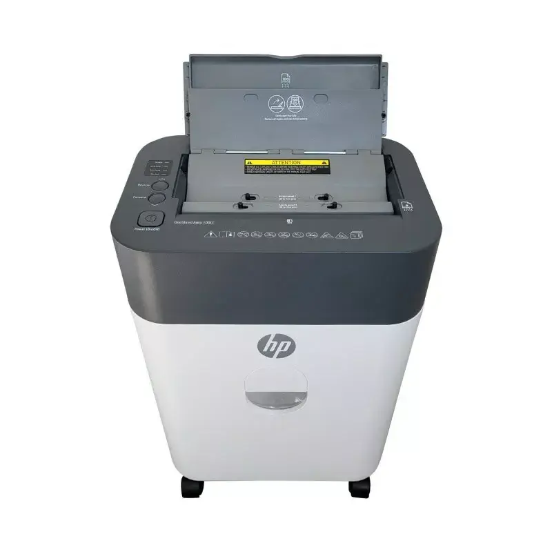 HP OneShred Auto 100CC popieriaus smulkintuvas, kryžminis pjovimas, 68 dB, 22 cm, baltas