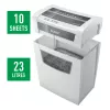 Smulkintuvas Leitz IQ Home Office P4, dalelių pjovimas, 22 cm, 4 x 28 mm, 23 L, 225 lapų, 58 dB