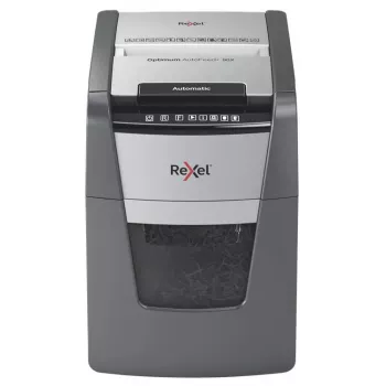 Rexel AutoFeed+ 90X popieriaus smulkintuvas kryžminis pjovimas 55 dB juoda, pilka